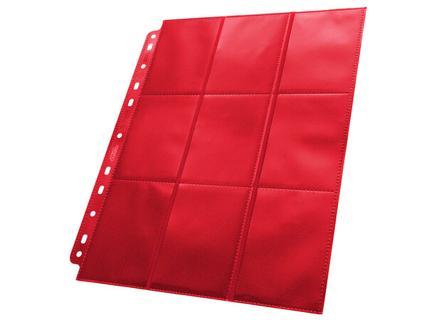 Pages 18-Pocket x50 Rød Ultimate Guard Plastlommer 